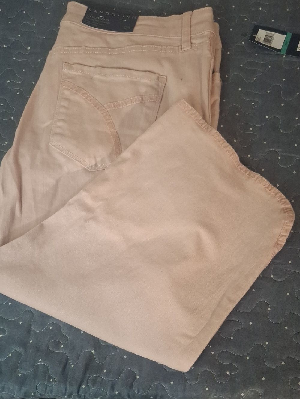 Bandolino Mandie Women’s Light Pink Straight Capri Jeans size 16P NWT